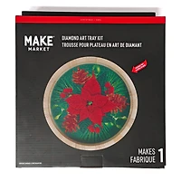 10" x 10" Poinsettia Diamond Art Tray Kit by Make Market®