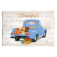 Stupell Industries Thankful Truck Harvest Wall Plaque