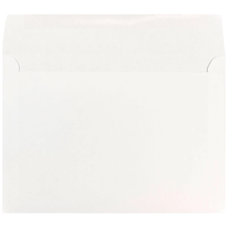 JAM Paper 7" x 10" White Booklet Commercial Envelopes, 50ct.