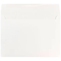 JAM Paper 7" x 10" White Booklet Commercial Envelopes, 50ct.