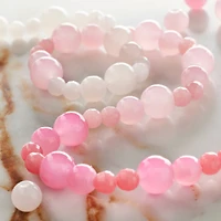 Pink Ombre Glass Round Beads by Bead Landing™