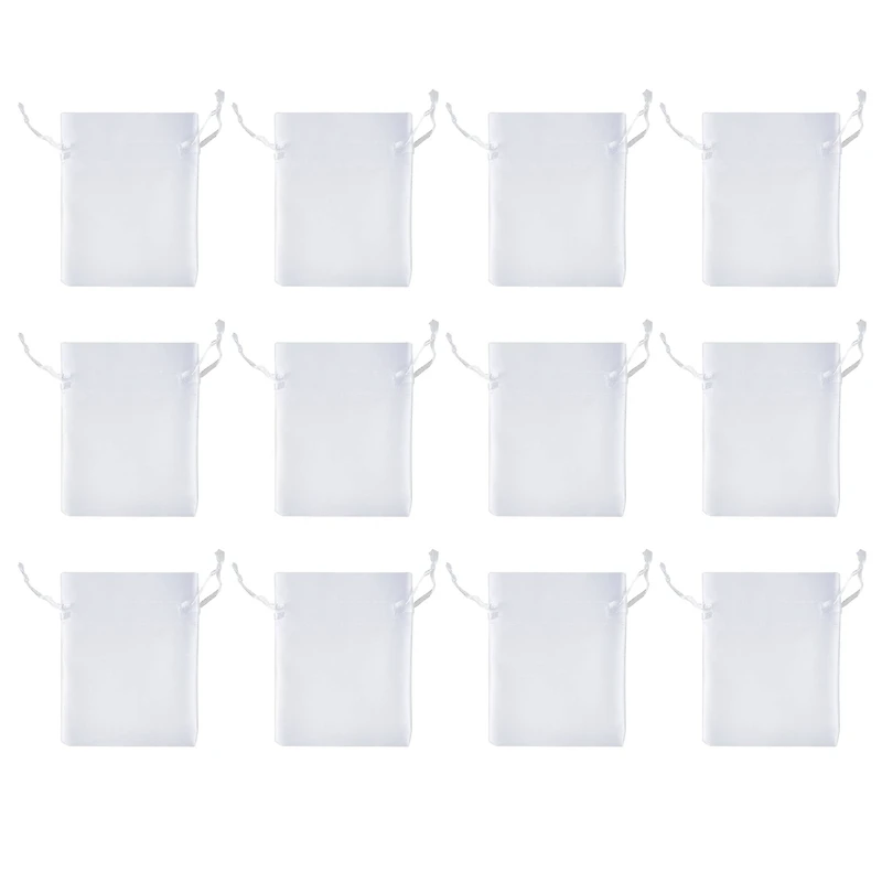 3" x 4" White Satin Favor Bags, 12ct. by Celebrate It™