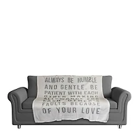 Always Be 50" x 60" Coral Fleece Blanket