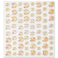 12 Pack: Rose Rhinestone Bling Stickers by Recollections™