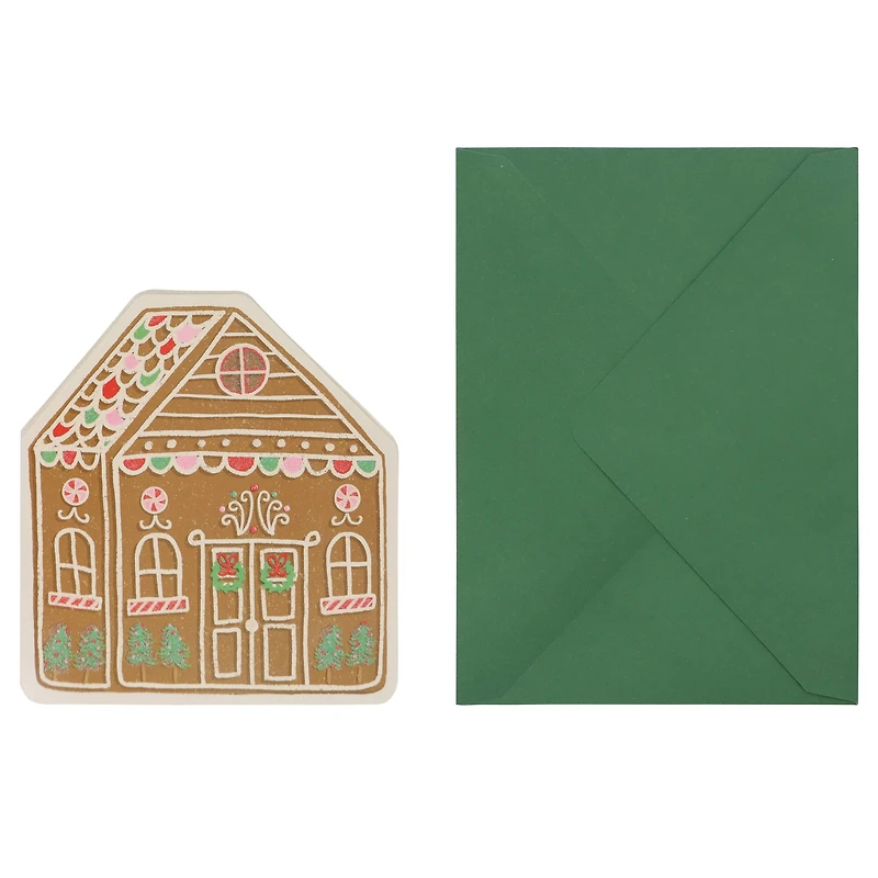 Glitter Gingerbread House Card & Envelope Set by Recollections™