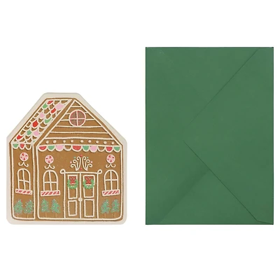 Glitter Gingerbread House Card & Envelope Set by Recollections™