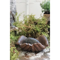 Hello Honey® 6" Rust Finish Cast Iron Hands Dish