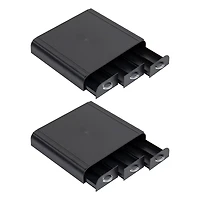 Mind Reader Anchor Collection Black 3-Drawer Countertop Coffee Machine Base, 2ct.