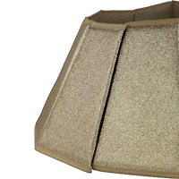 26" Metallic Gold Fabric Hexagonal Christmas Tree Collar