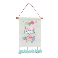 19'' Happy Easter with Eggs Banner