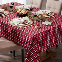 DII® 120" Glad Tidings Plaid Tablecloth