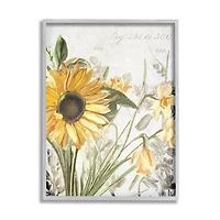 Stupell Industries Soft Sunflower Floral Framed Wall Art