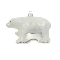 4.25" Polar Bear Glass Ornament by Ashland®
