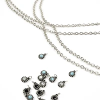 Tiny Bezel Stones Charm Set by Bead Landing™