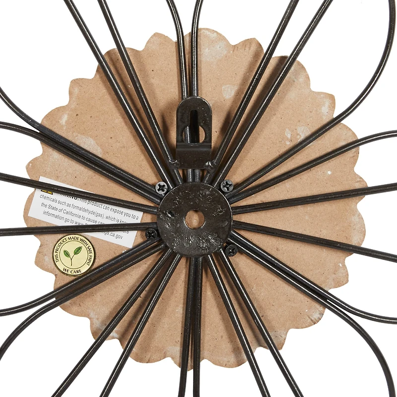 Black Traditional Metal Wall Décor Set