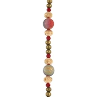 Red & Gold Glass & Metal Bead Mix by Bead Landing™