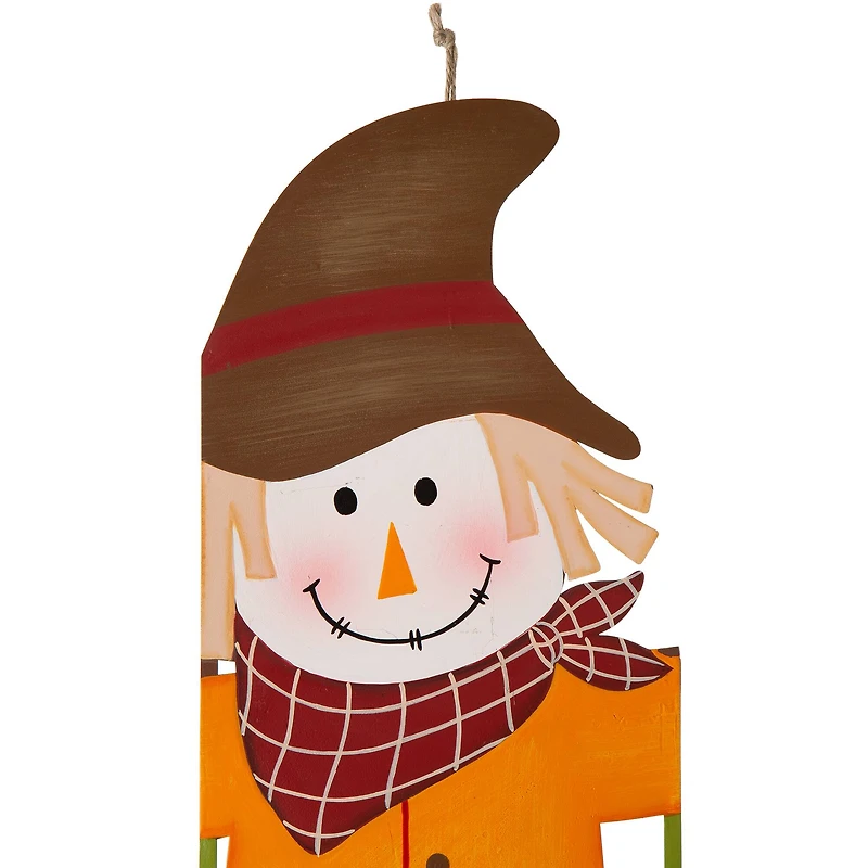 Glitzhome® 41.5" Fall Scarecrow & Corn Combo Metal Yard Stake