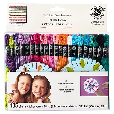 Loops & Threads™ Craft Cord, Glamour Girls