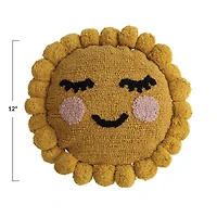Hello Honey® 12" Sun Shaped Cotton Punch Hook Pillow