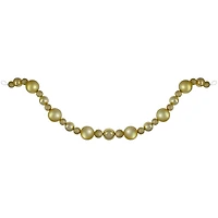 6ft. Vegas Gold 3-Finish Shatterproof Ball Christmas Garland
