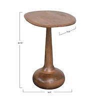 Hello Honey® 21" Modern Sculptural Wood End Table