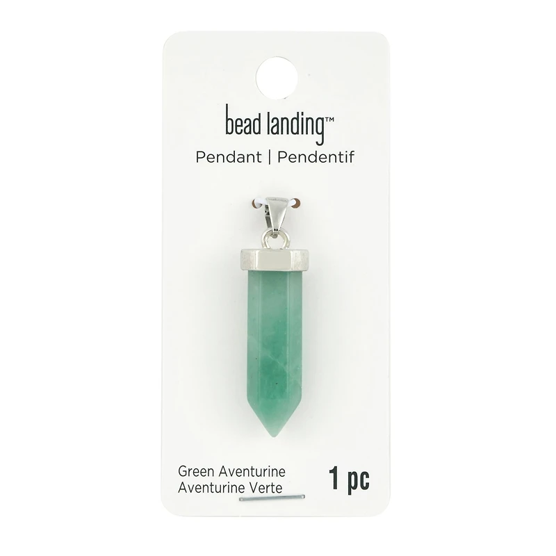 Green Aventurine Prism Pendant by Bead Landing™