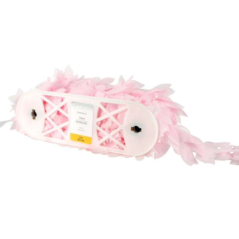 4" Chiffon Leaf Trim Ribbon by Celebrate It