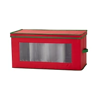 Household Essentials 15" Red Holiday Storage Box