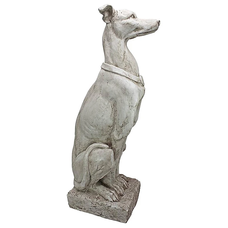 Design Toscano 30" Art Deco Whippet Greyhound Sentinel Dog Statues, 2ct.