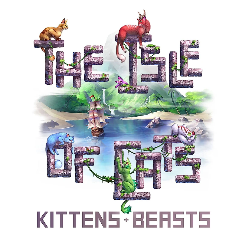 The Isle of Cats: Kittens + Beasts Expansion Board Game