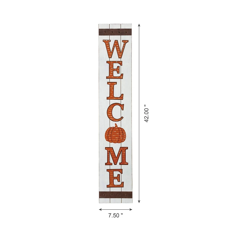 Glitzhome® 42" Fall Wooden Welcome Porch Sign