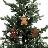 6 Pack 95mm Gingerbread Shatterproof Ornaments by Ashland®