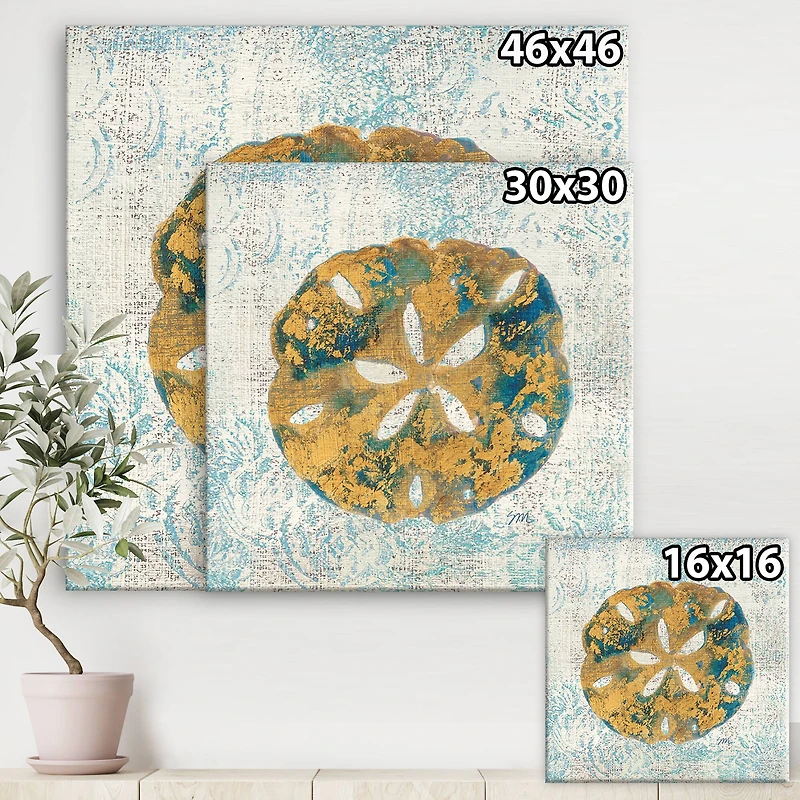 Designart - Coastal Pastel seashells II