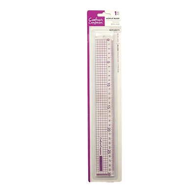 Crafter's Companion 12'' Metal Edge Acrylic Ruler