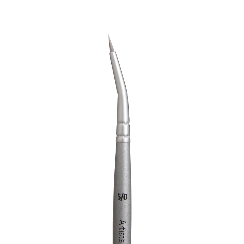 Tribeca Synthetic Taklon Short Handle Angle Tight Spotter Brush by Artist's Loft™, Size 5/0