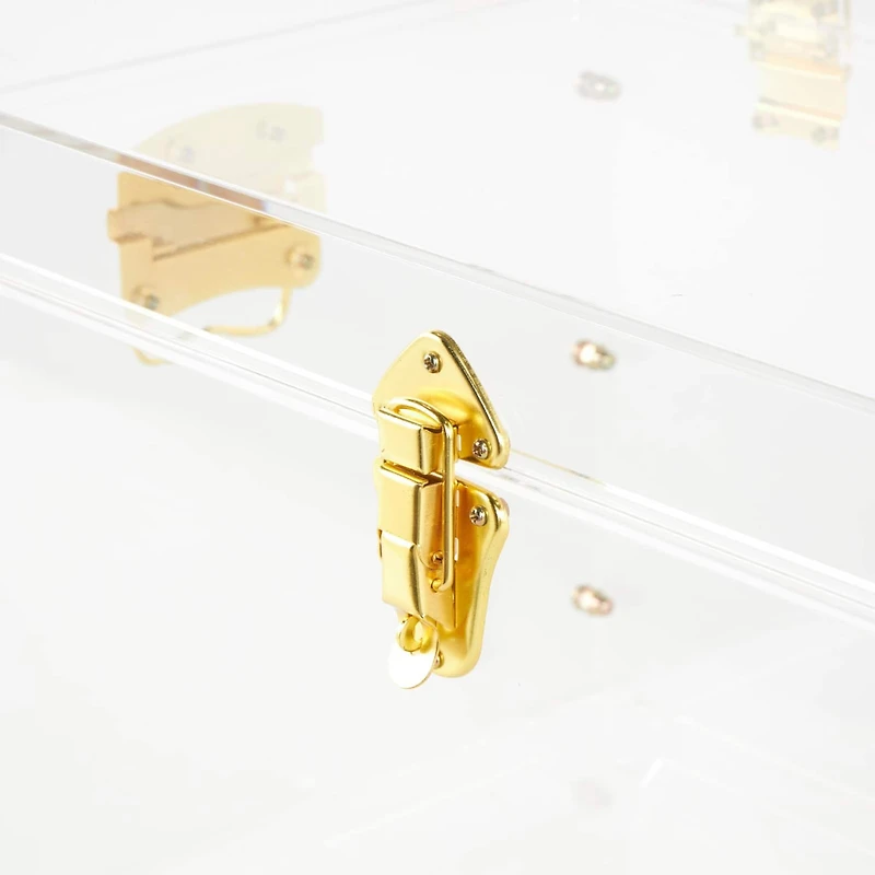 Clear & Gold Acrylic Trunk Set