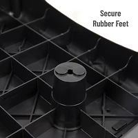 Mind Reader Anchor Collection Black Indoor Platform Booster Step