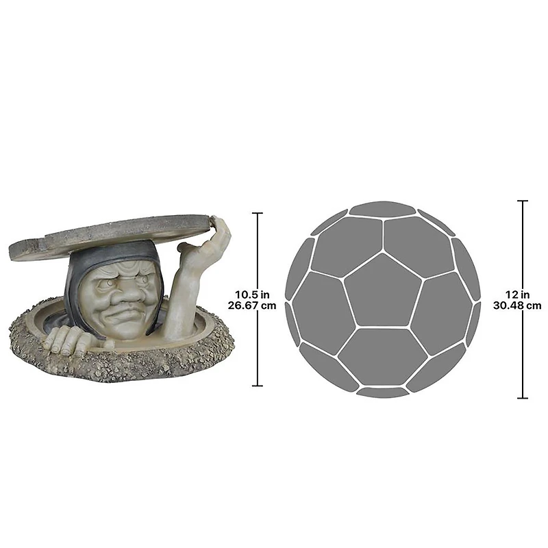 Design Toscano 10.5" The Dweller Below Garden Sculpture