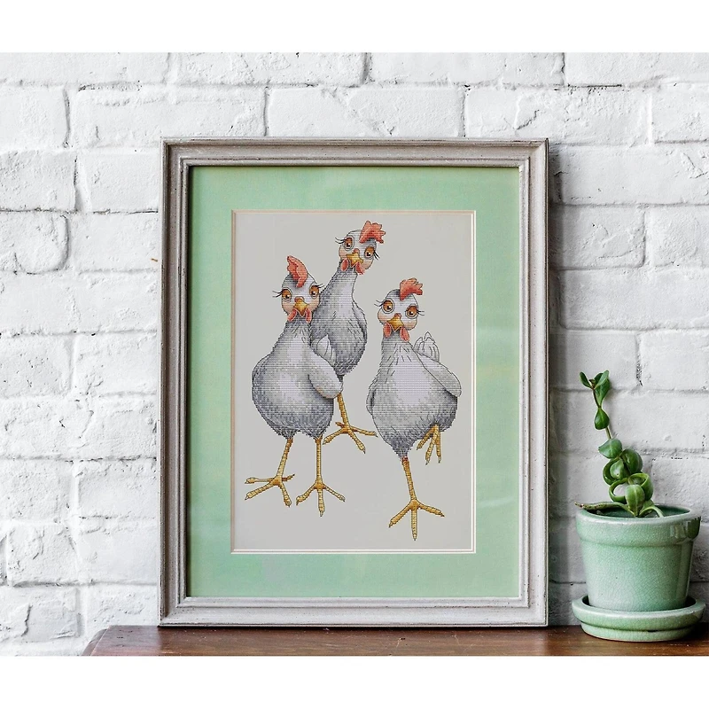 Luca-S My Chickens Counted Cross-Stitch Kit