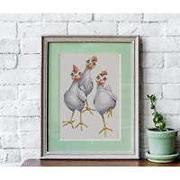 Luca-S My Chickens Counted Cross-Stitch Kit