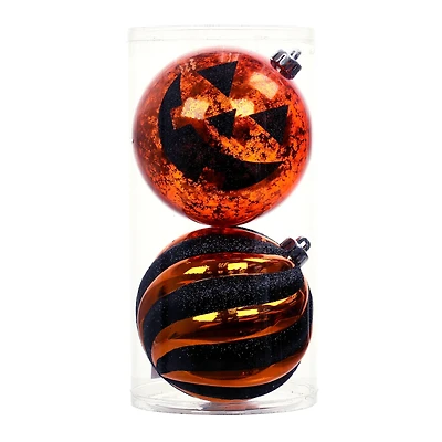 6" Black & Plastic Ball Ornament Set by Ashland