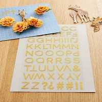 12 Pack: Gold Foil Thin Alphabet Stickers by Recollections™
