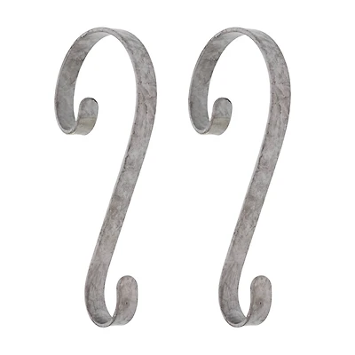 Haute Decor Stocking Scroll® Galvanized Stocking Holders