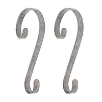 Haute Decor Stocking Scroll® Galvanized Stocking Holders