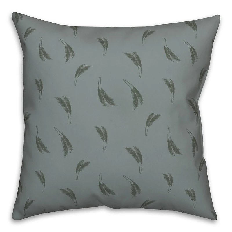 Feather Grass Throw Pillow