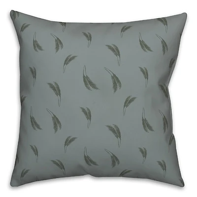 Feather Grass Throw Pillow