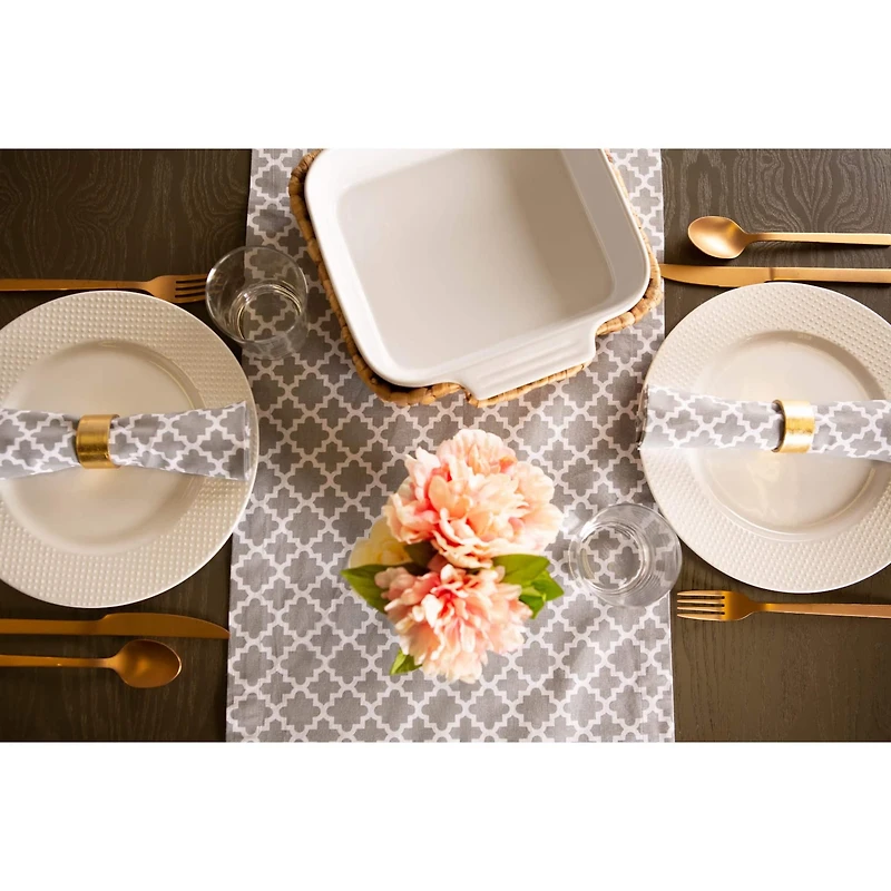 DII® Gray Lattice Napkins, 6ct.