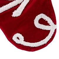 Reindeer and Snowflake Embroidered Christmas Stockings - 20" - Set of 3