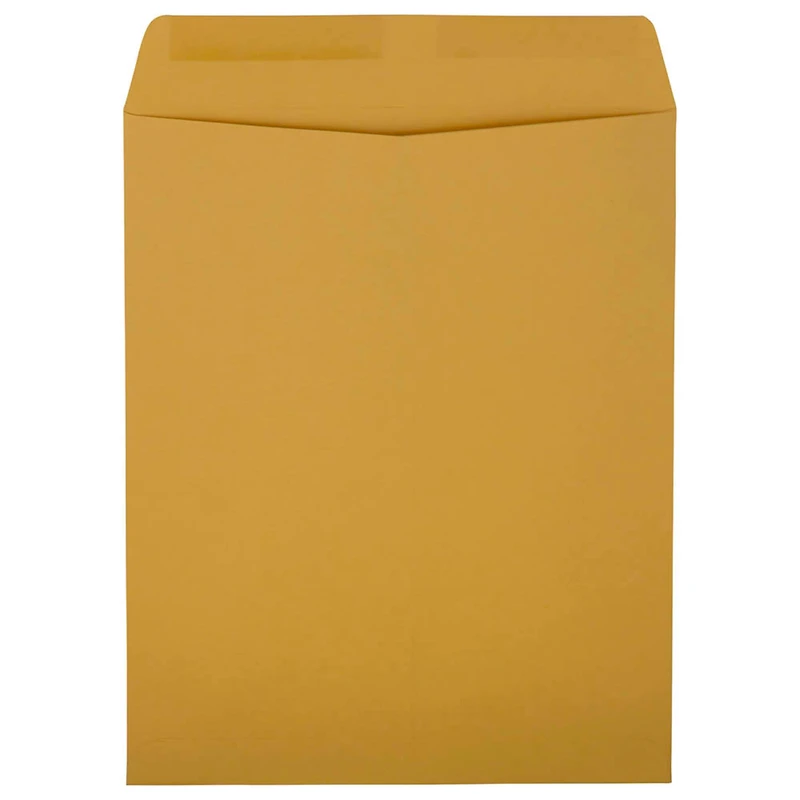 JAM Paper 11.5" x 14.5" Brown Kraft Open End Catalog Manila Envelopes