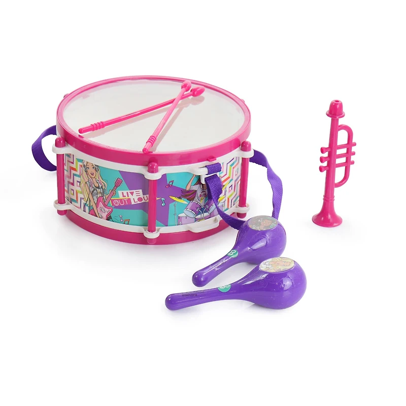 Barbie® 6 Piece Rhythm & Melody Drum Set